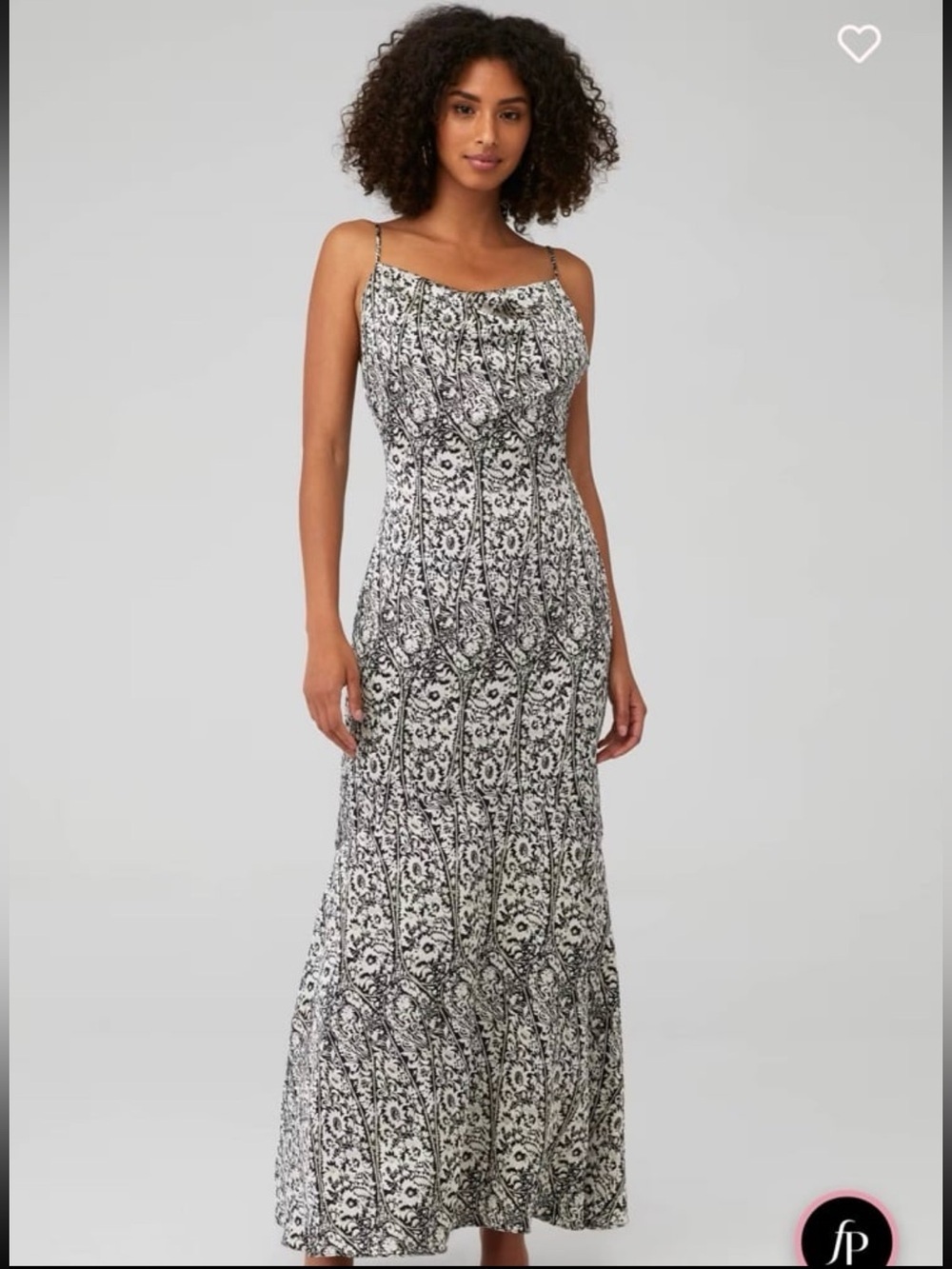 Elliatt Black & White Floral Print Dress | Size S
